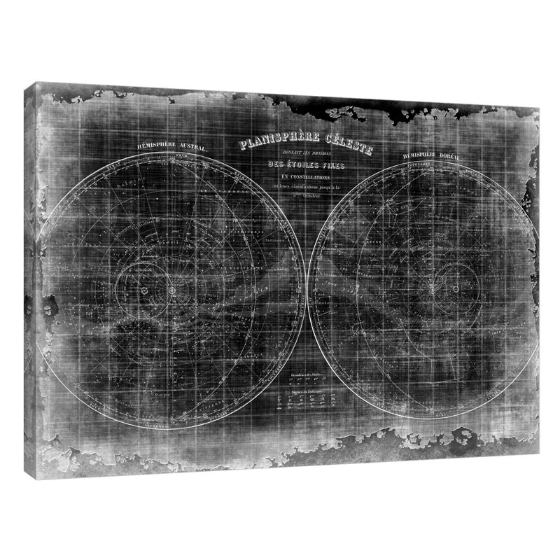 Constellation Map by Kimberly Allen - Wrapped Canvas Print, 30 cm H x 41 cm W x 4 cm D