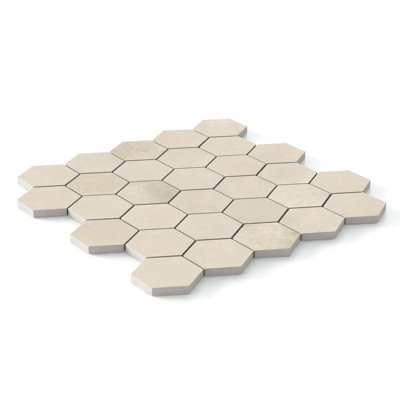 Mina Matte Hexagon Mosaic Wall & Floor Tile (.80 Sq. Ft. /Sheet)