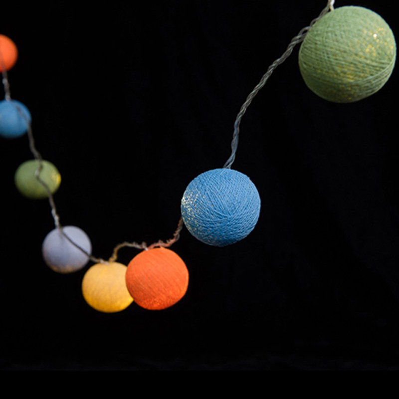 Misti LED Cotton Ball String Light, 30 Lamps - 8 Metre Long