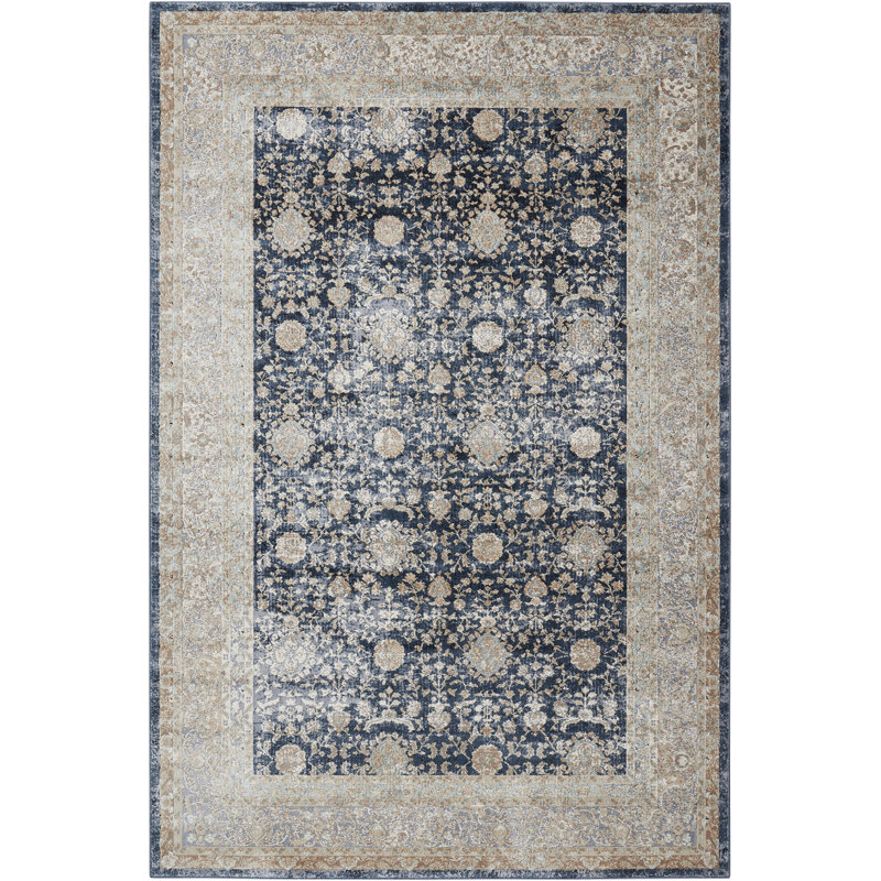 Beckner Oriental Area Rug, Rectangle 274 x 366cm