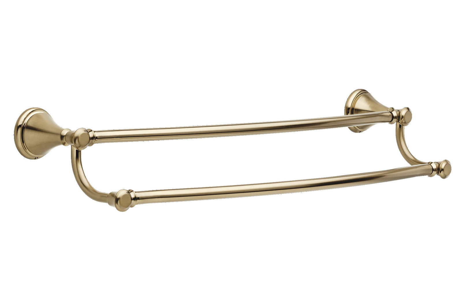 Cassidy™ 24" Double Wall-Mounted Towel Bar, Champagne Bronze