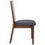 Chaise rembourrée en bois massif Kieran-610533846