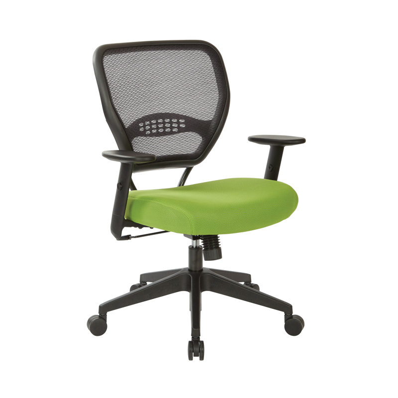 Chaise de travail SPACE Deluxe, Mailles en tissu vert