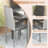 Nadeane 7 - Piece Dining Set with Faux Leather Upholstered Dining Chairs-861887626-862417566