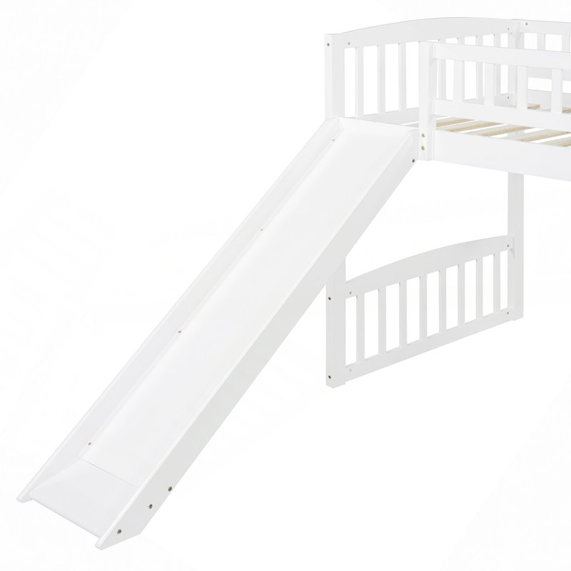 Lit mezzanine simple avec glissoire et échelle