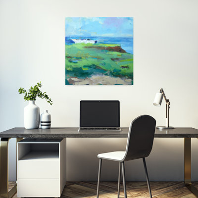 Art de paysage côtier abstrait Bluff