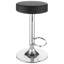 Siège de cuisine moderne - noir, repose-pieds ovale en mousse pour tabouret réglable contemporain, base