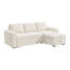 Canapé-lit modulaire en L avec rangement blanc-357865084