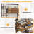 5 Tiers Large Bookshelf, 71.1" Tall Book Shelf With With Home Office Desk And Rgb Lights And Power Outlet, Large Ubly With Drawer & Storage Cabinet & 12 Storage Shelves, For Home Office Use,-681140064