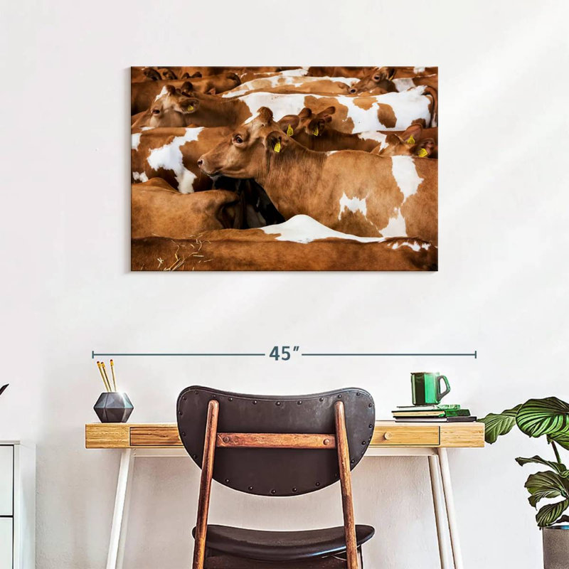 Brampt Guernsey Cows, 24" H x 36" W