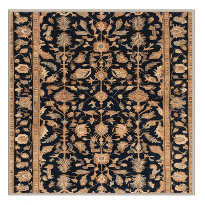 Tapis brun lavable à la machine