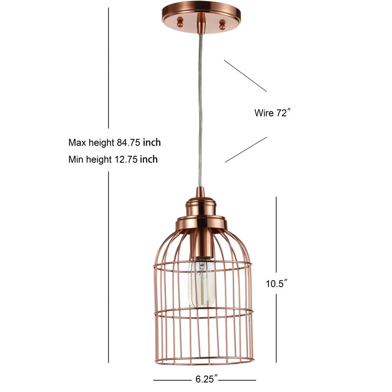 Luminaire suspendu géométrique 1 lumières simple Margareta
