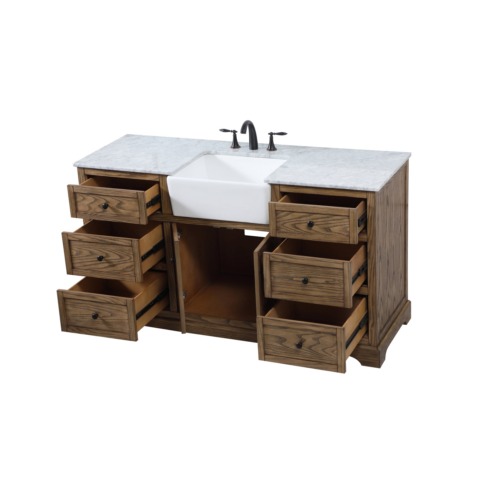 Pardue 60'' Single Bathroom Vanity, Driftwood