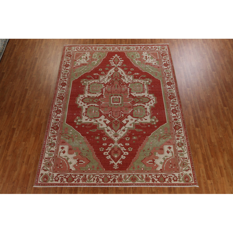 Tapis oriental noué à la main 9 x 12