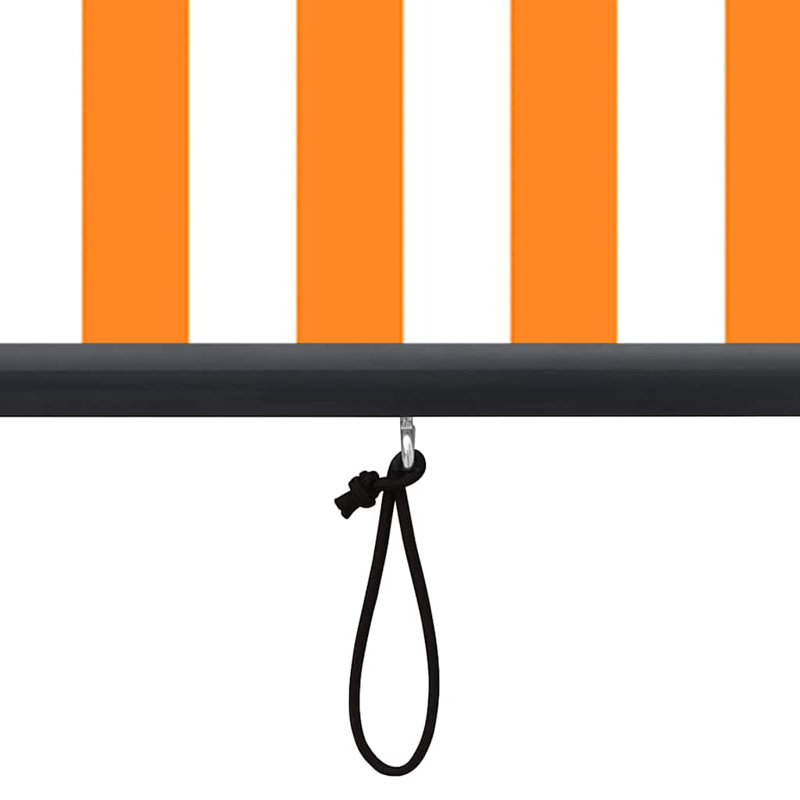 Roll-Up Blind, White/Orange