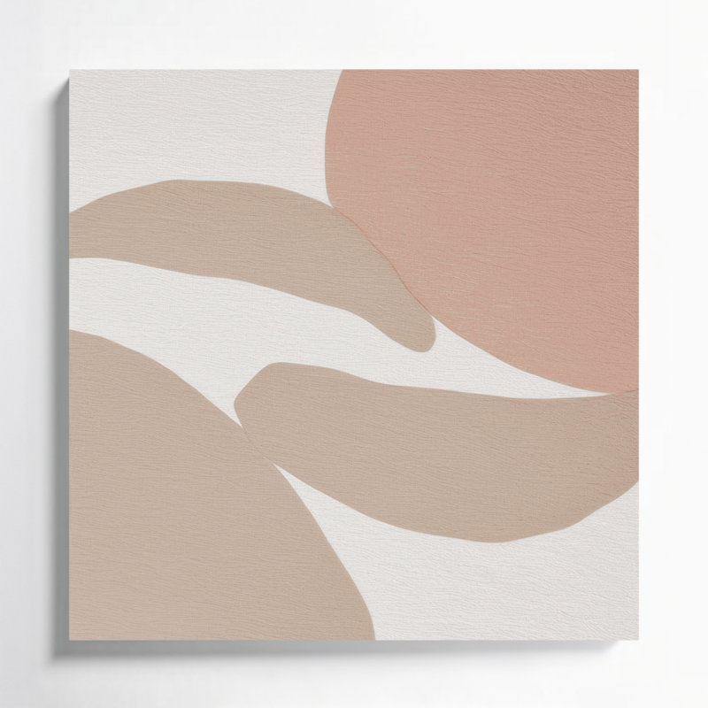 Minimalisme 22, art mural sur toile grise