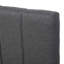 Lit plateforme tapissier simple avec lit gigogne et 3 tiroirs, tissu en lin-1050701979