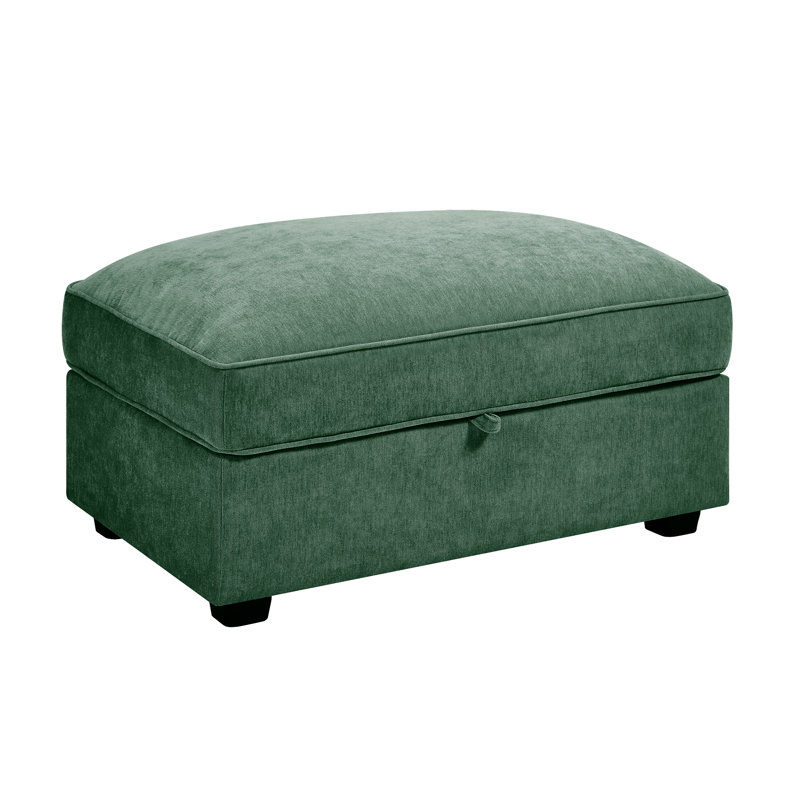Repose-pieds moderne en chenille, Vert