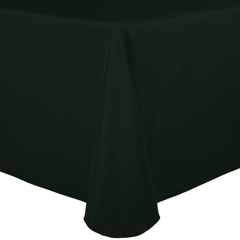 Solid Color Round Tablecloth, 1, 104" x 74", Forest