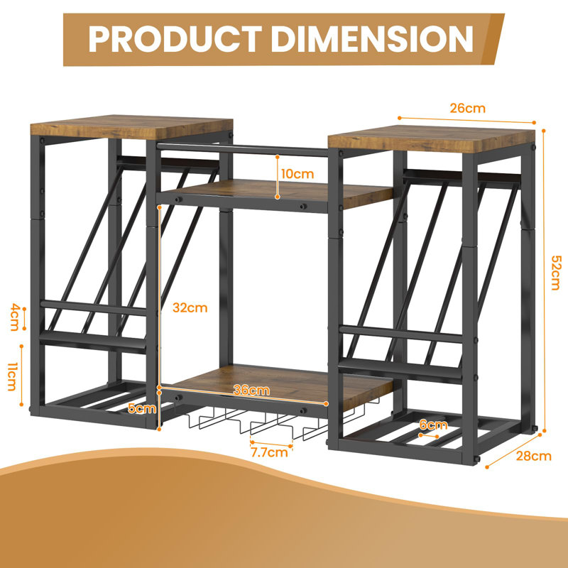 Wine Bottle Rack Brown