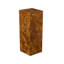 Teak Chunk Square Pedestal Sculpture