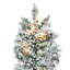 Utica Flocked Fir Slim Artificial Christmas Tree-2132972865