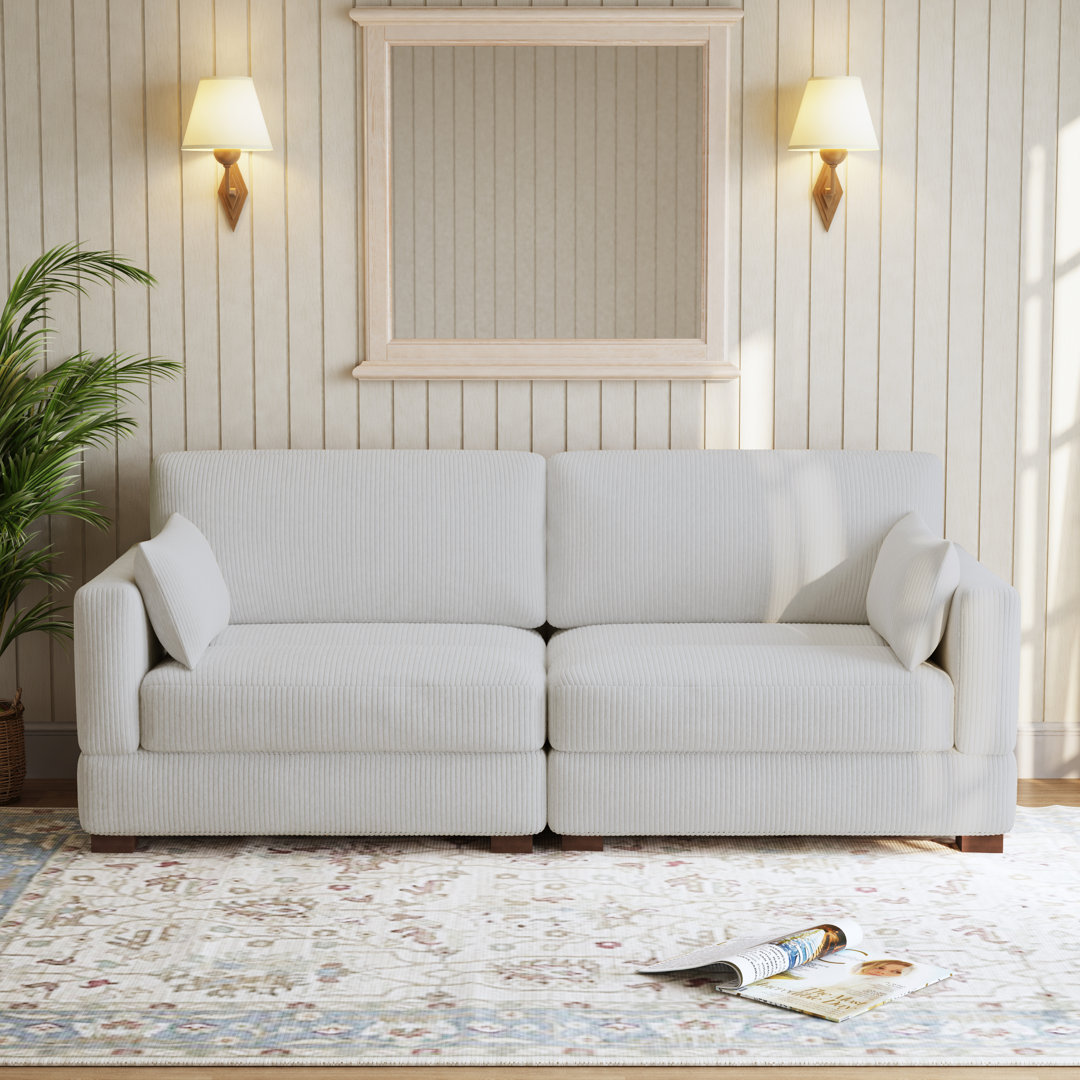 Bentura 217.7Cm Flared Arms Sofa