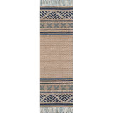 Esme Geometric Area Rug in Beige/Blue