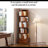 Rotating Rolling Bookcase with 1 Drawer-1216937229-1216946068