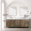 Ensemble de meuble-lavabo autoportant avec robinet et miroirs-111604849-111604851