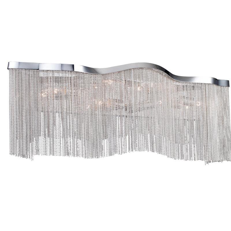 Plafonnier encastré géométrique 6 lumières unique Speidel, 10" H x 32" lx 6" p