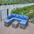 Patio Sofa With Cushions