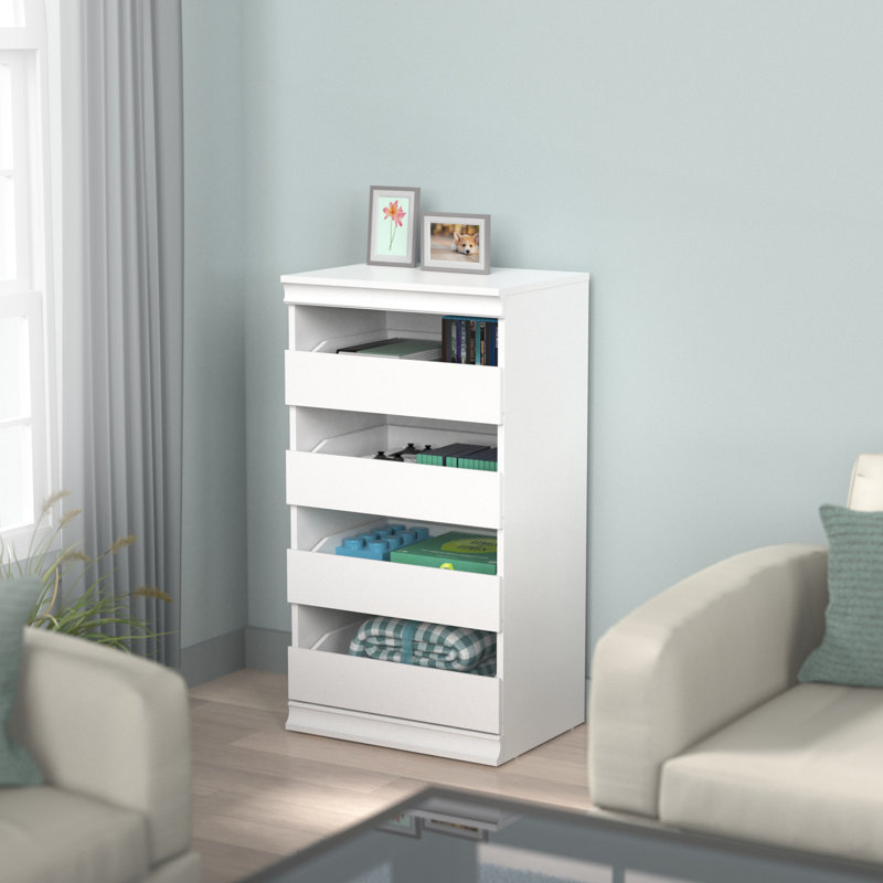 Unité de rangement modulaire à 4 tiroirs l 21,38 po, paquet de 2