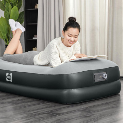 Sealy Tritech 16 Inch Air Mattress Bed 2 Person with Built-In AC Pump (2 Pack) by Sealy