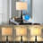 Modern Table Lamp Set Of 2 For Bedroom Nightstand Or Living Room End Table, Minimalist Design With E26 Socket Base, Energy Efficient Lighting For Reading And Relaxing