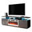 Genoveva 71" Modern TV Stand with Electric Fireplace, High Gloss Finish, Media Storage-668799342