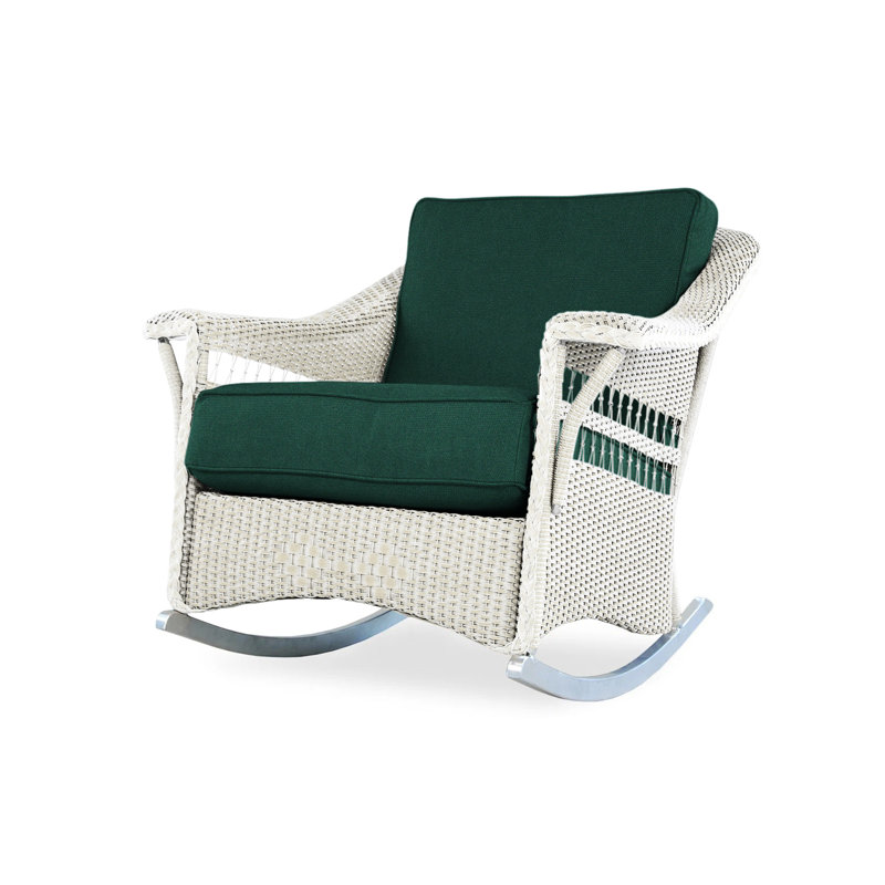 Nantucket Outdoor Rocker Chair, Callen Driftwood, Antique White