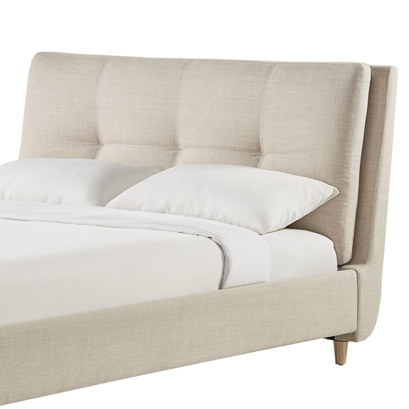 Deemer Upholstered Headboard, Beige, Queen