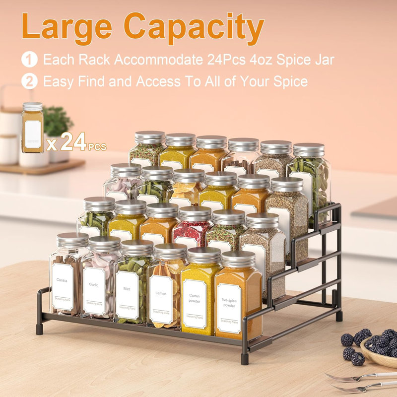 Four Layer Spice Rack Storage Container
