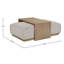 Marielle Upholstered Ottoman with Tray Table-888963713