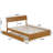 Norla Wood Platform Bed with Trundle-1046515244-1046515240