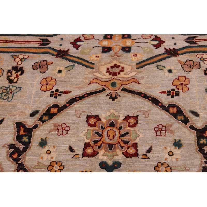 Tapis rectangulaire en laine de conception unique 12 pi 0 po x 15 pi 2 po Rhileigh