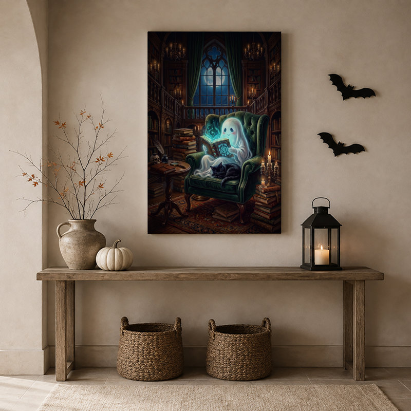 Art mural sur toile, "Ghost", H 30 po x l 20 po