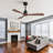 Nicola 48'' 3 - Blade Matte Black Standard Ceiling Fan with Remote Control