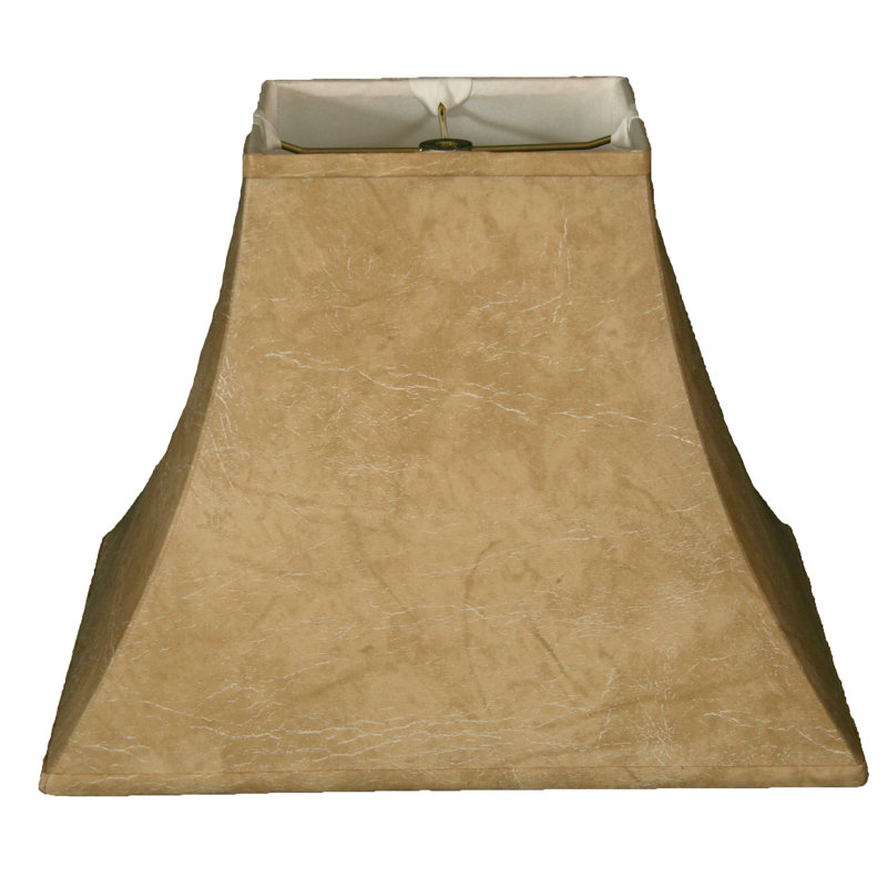 Abat-jour cloche en similicuir (araignée), Mouton, H 12,5 po x l 16 po x P 16 po
