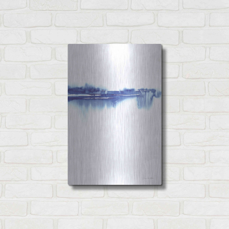 «Blue Horizon II» par Alan Majchrowicz - reproduction de dessin sans cadre sur métal, H 24 po x l 16 po x P 0,13 po