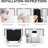 Magnetic Blackout Door Blinds, No Drill Roll Up French Door Curtain for Window, Thermal Insulated Light Blocking Shades for Sidelight Glass Window, 1 Panel-1739404988-1739404990