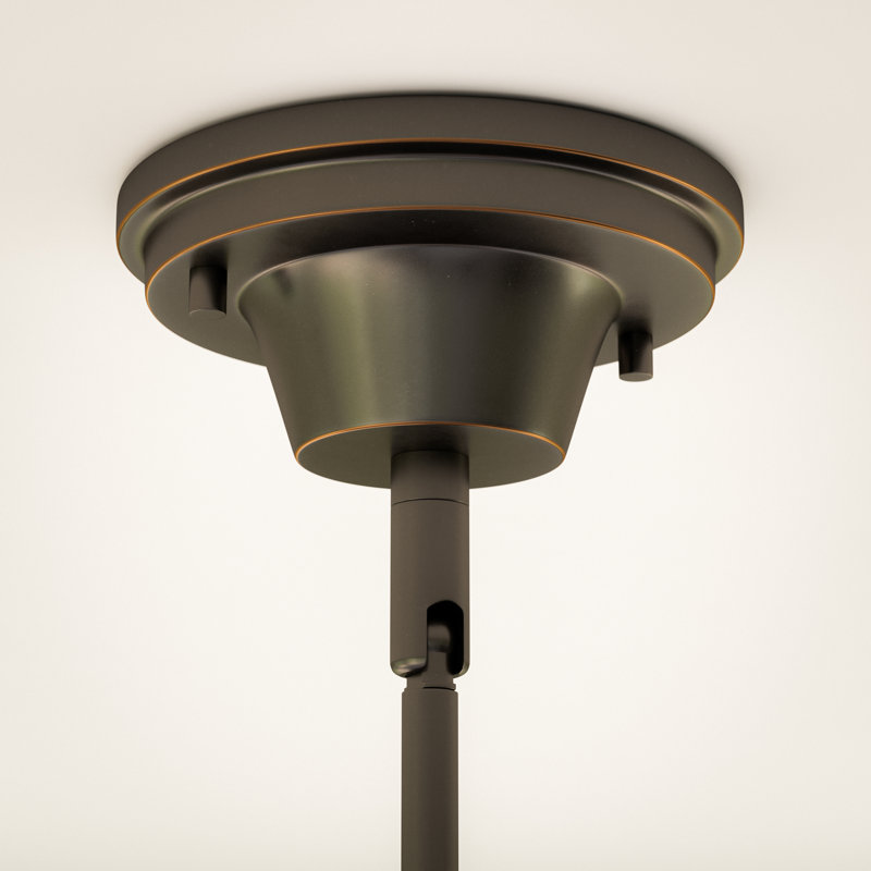 Luminaire suspendu simple de type école à une lumière Arlos