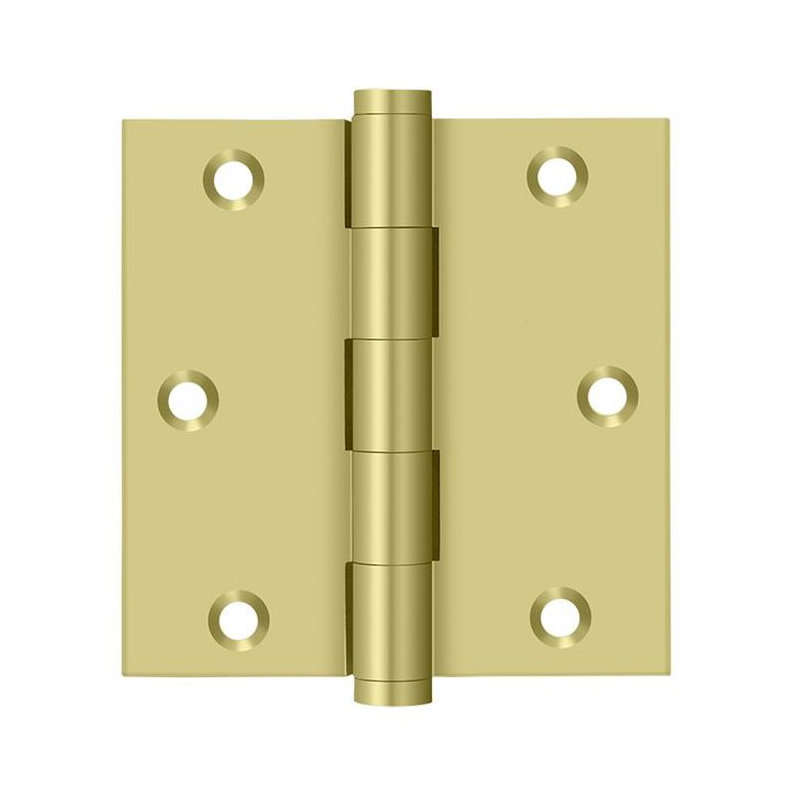 102'' x 102'' Butt Bearing Hinge, Polished Brass