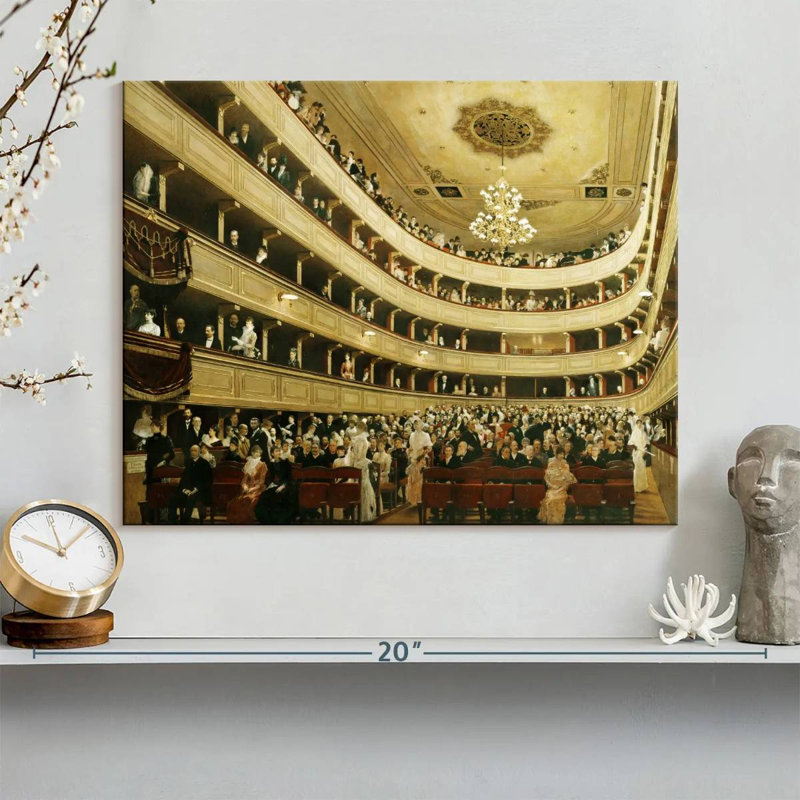 Salle de spectacle à l'Altes Burgtheater, H 12 po x l 15 po